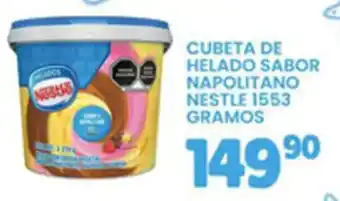 Alsuper Nestle cubeta de helado sabor napolitano oferta