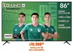 La Comer Lg - pantalla 86 uhd ai oferta