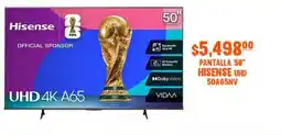 La Comer Hisense - uhd 4k a65 50a65nv oferta