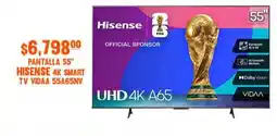 La Comer Hisense - pantalla 55 hisense 4k smart tv vidaa 55a65nv oferta