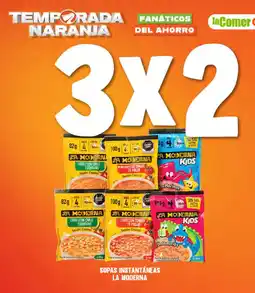 La Comer la moderna sopas instantáneas oferta