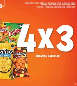 La Comer Botanas Sabritas oferta