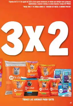 La Comer Pet's club todas las arenas para gato oferta