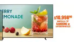 La Comer Samsung 4k pantalla 75" oferta