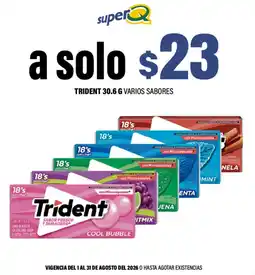 Super Q Trident varios sabores oferta