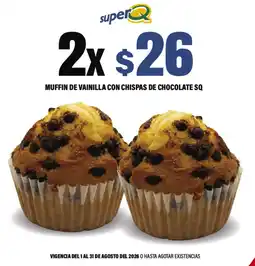 Super Q Muffin de vainilla con chispas de chocolate sq oferta