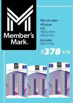Sam's Club Member's Mark Mix de pilas oferta