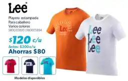 Sam's Club Lee Playera estampada Para caballero oferta