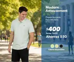 Sam's Club Modern Amousement Playera tipo polo Para caballero oferta