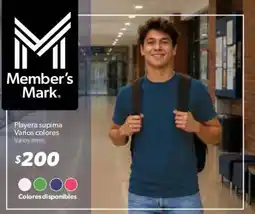 Sam's Club Member's Mark Playera supima oferta