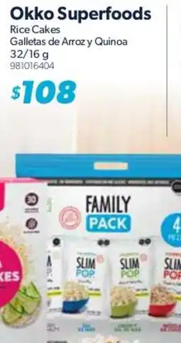 Sam's Club Okko Superfoods Rice Cakes Galletas de Arroz y Quinoa oferta