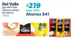 Sam's Club Del Valle Jugo Mini Valle Sabores surtidos oferta