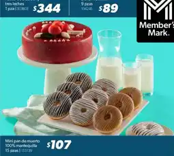 Sam's Club Member's Mark Mini pan de muerto 100% mantequilla oferta