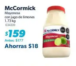 Sam's Club McCormick Mayonesa con jugo de limones oferta