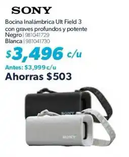 Sam's Club Sony Bocina Inalámbrica Ult Field 3 oferta