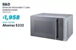 Sam's Club B&D Horno de microondas 1.1 pies oferta