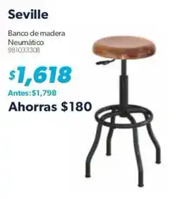 Sam's Club Seville Banco de madera Neumático oferta
