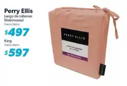 Sam's Club Perry Ellis Juego de sábanas Matrimonial oferta
