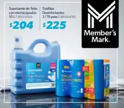 Sam's Club Member's mark suavizante de telas oferta