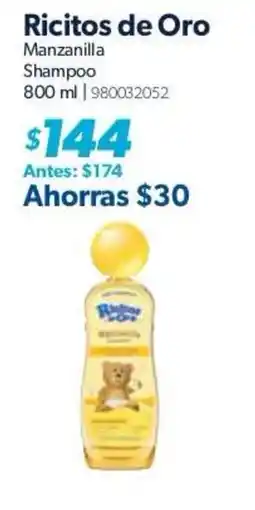 Sam's Club Ricitos de Oro Manzanilla Shampoo oferta