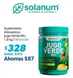 Sam's Club solanum Jugo Verde Mix oferta