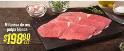 Soriana Híper Milanese de res pulpa blanca oferta