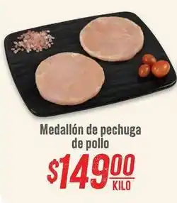Soriana Híper Medallón de pechuga de pollo oferta