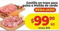 HEB Costilla en trozo para guiso o molida de cerdo oferta