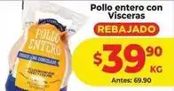HEB Pollo entero con visceras oferta