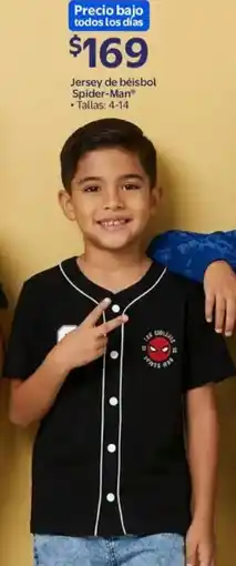 Walmart Spider-man jersey de béisbol oferta
