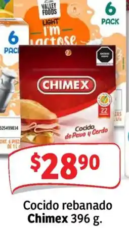 Soriana Mercado Chimex cocido rebanado oferta
