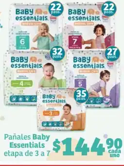 Soriana Mercado Baby essentials pañales etapa de 3 a 7 oferta