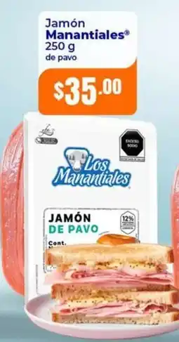Tiendas Neto Los Manantiales Jamón de Pavo oferta