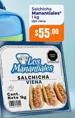 Tiendas Neto Los Manantiales Salchicha Viena oferta