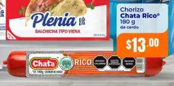 Tiendas Neto Chata rico chorizo oferta