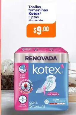 Tiendas Neto Kotex toallas femeninas oferta