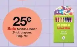 Target Mondo llama 24-ct. crayons oferta