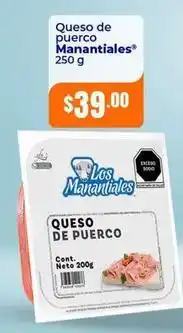 Tiendas Neto Manantiales - queso de puerco oferta