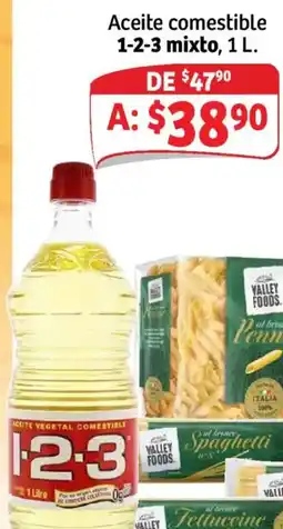 Soriana Mercado 1-2-3 aceite comestible mixto oferta