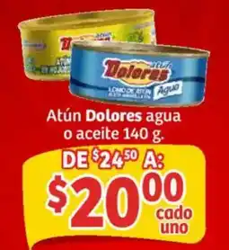 Soriana Mercado Dolores atún agua o aceite oferta