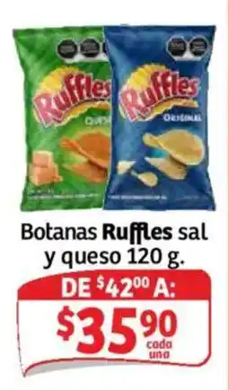 Soriana Mercado Ruffles botanas sal y queso oferta