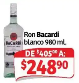 Soriana Mercado Ron Bacardi blanco oferta