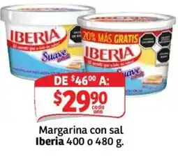 Soriana Mercado Iberia Margarina con sal oferta
