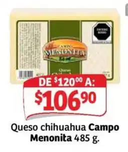 Soriana Mercado queso chihuahua campo menonita oferta