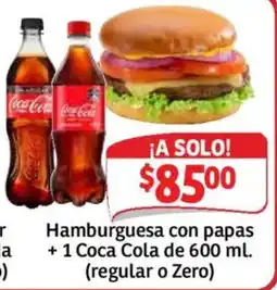 Soriana Mercado Coca-Cola Hamburguesa con papas oferta