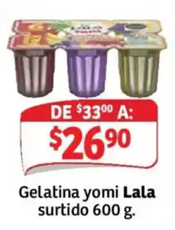 Soriana Mercado Lala Gelatina yomi surtido oferta