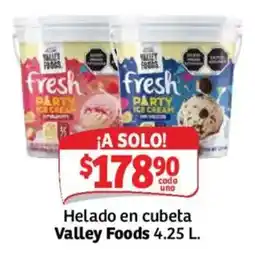 Soriana Mercado Valley Foods Helado en cubeta oferta