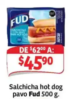 Soriana Mercado Fud salchicha hot dog pavo oferta