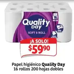 Soriana Mercado Quality Day papel higiénico oferta