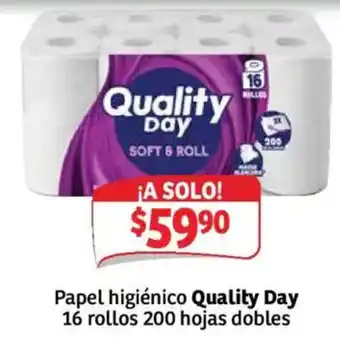 Soriana Mercado Quality Day papel higiénico oferta